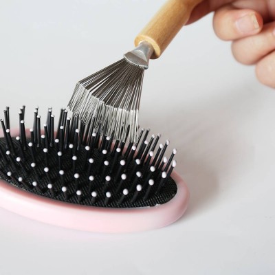 Wooden Handle Steel Needle Wire Brush For Brush Cleaning